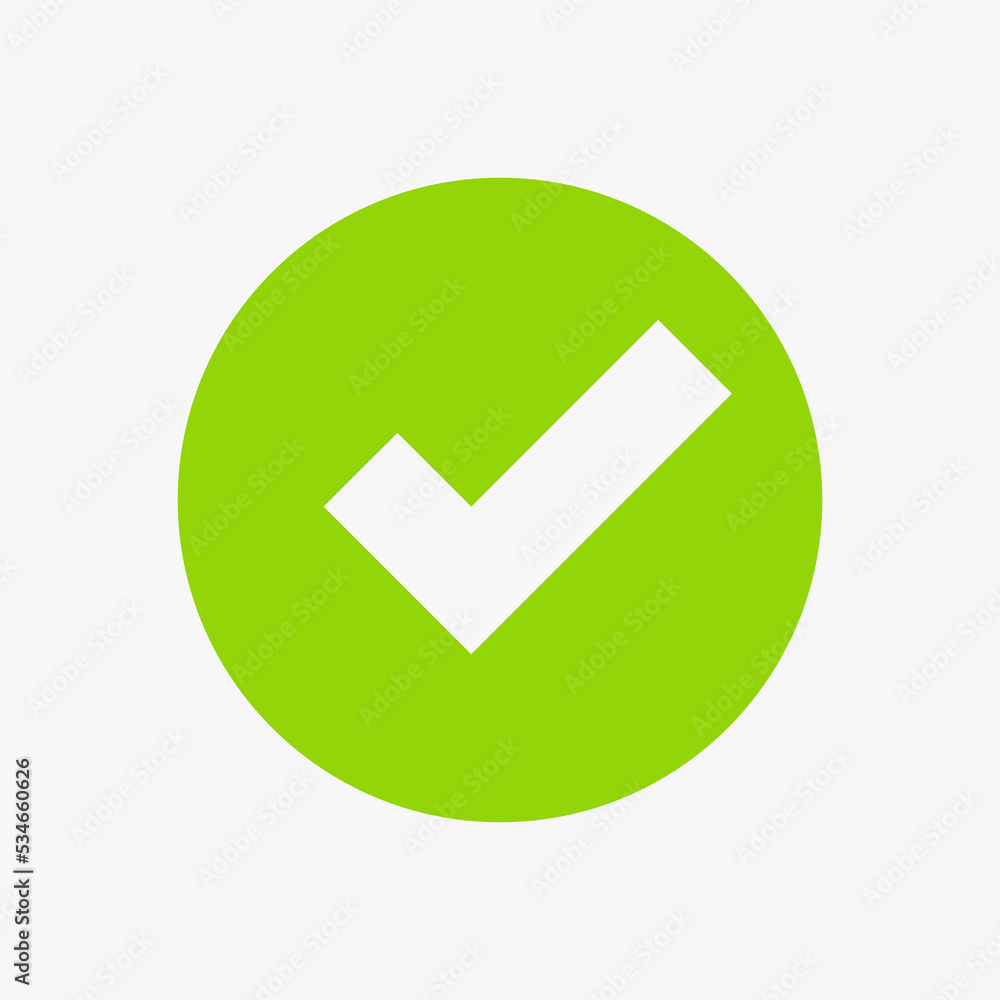 Tik Mark Symbol, Check Mark Icon Vector Template For Web, Computer And Mobile App Tik Mark Symbol, Check Mark Icon Vector Template For Web, Computer And Mobile App