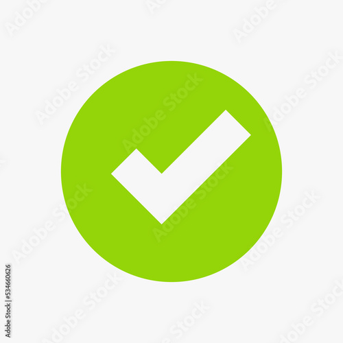 Free Download Tik Mark Symbol, Check Mark Icon Vector Template For Web, Computer And Mobile App - GFXLoad