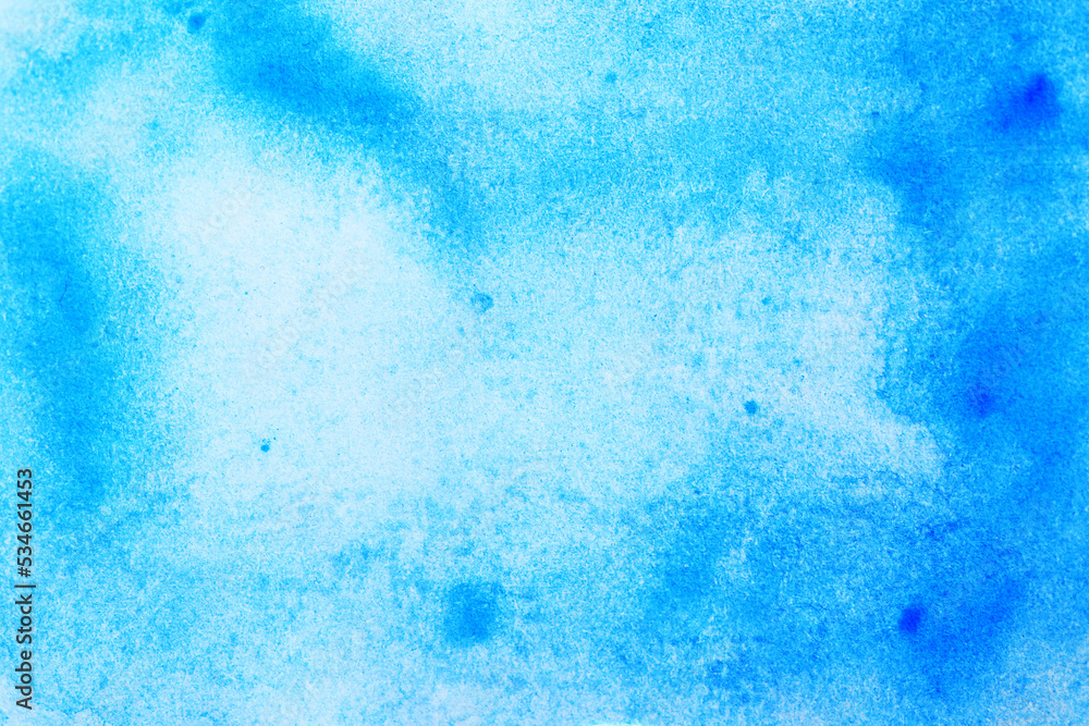 Fototapeta premium blue watercolor background paper texture vignetting frame