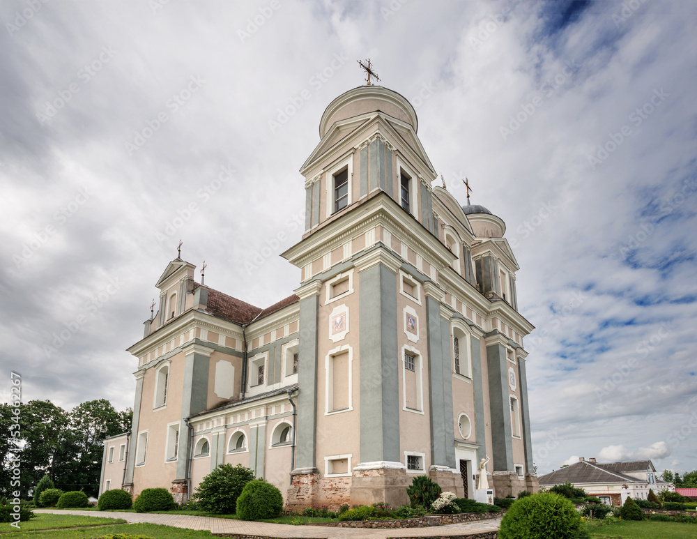 Fototapeta premium Catholic church of St. Tadeusz in the village of Luchay