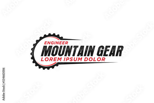 Cog gear automotive factory engineering logo design 