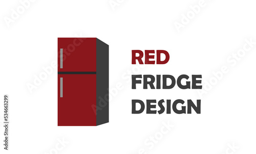 RED FRIDGE DESIGN MODERN STYLE