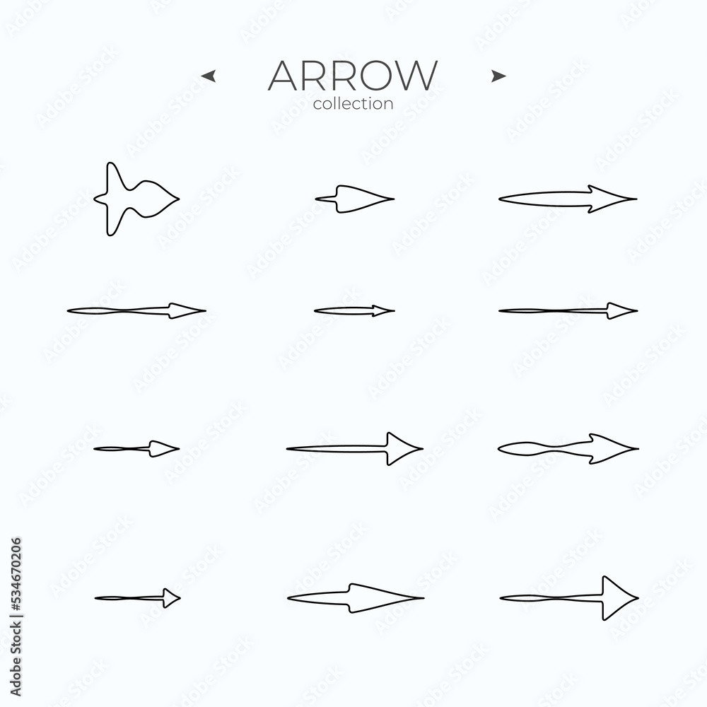 Thin Line Icons. Arrow vector icon set. Modern vector symbols. Simple Minimal Pictogram. Vector Thin Line Icons. Arrow vector icon set. Modern vector symbols. Simple Minimal Pictogram. Vector