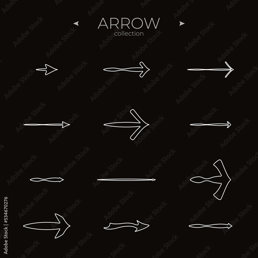 Simple set of arrow icons. Universal Arrow icon. Arrow basic UI elements. For Web Graphics. Vector Simple set of arrow icons. Universal Arrow icon. Arrow basic UI elements. For Web Graphics. Vector