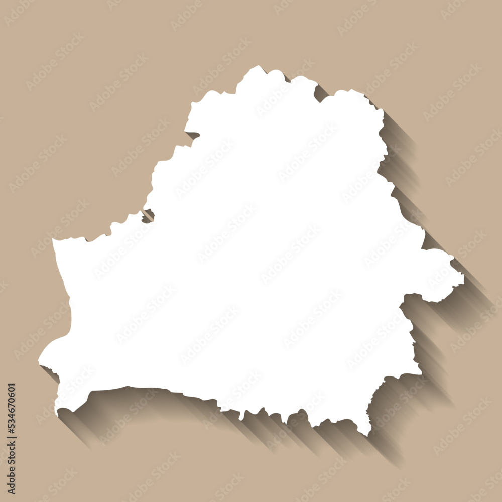 Belarus vector country map silhouette Belarus vector country map silhouette