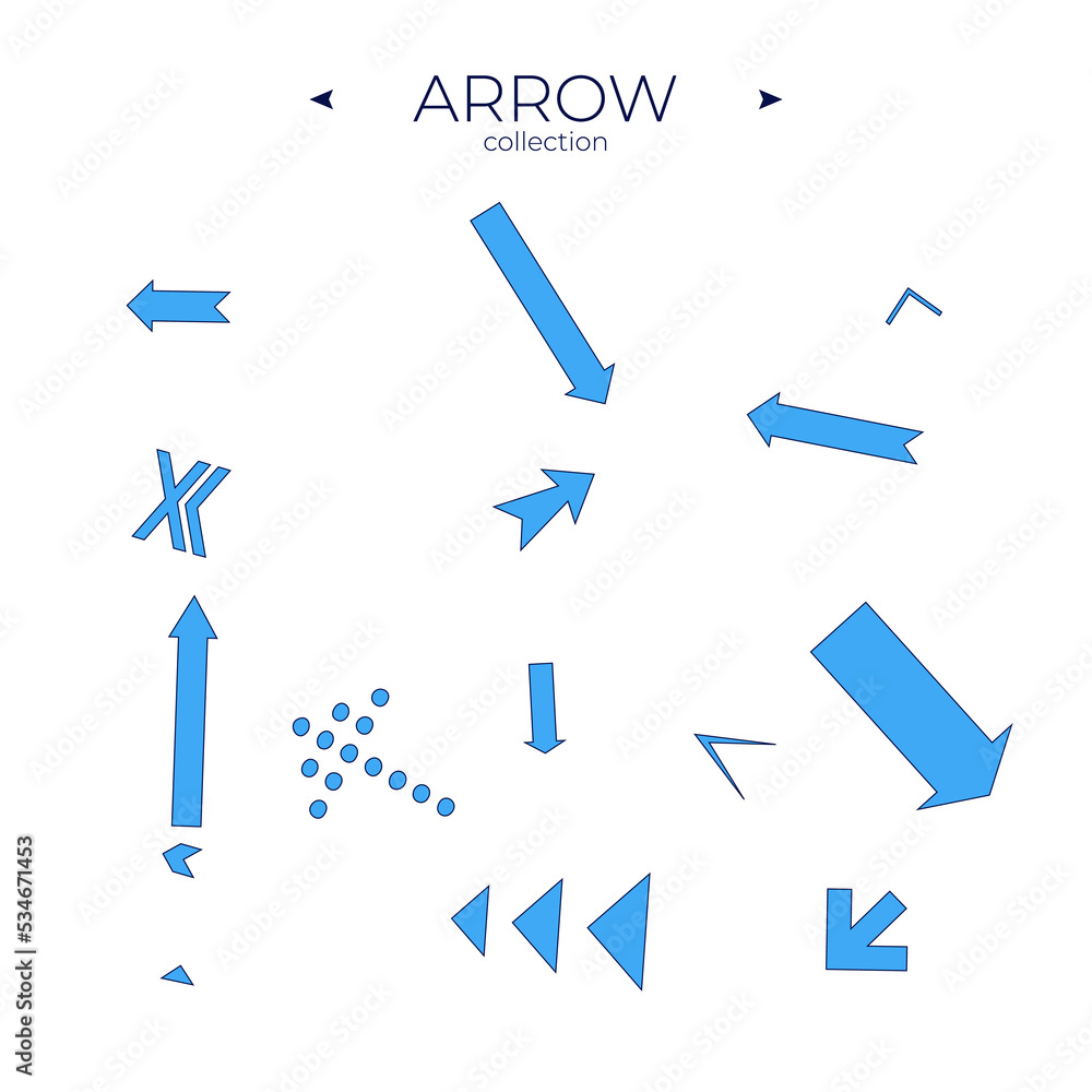 Set of arrows. Collection in color. Direction arrows. Symbol set. Arrows Isolated Set of arrows. Collection in color. Direction arrows. Symbol set. Arrows Isolated