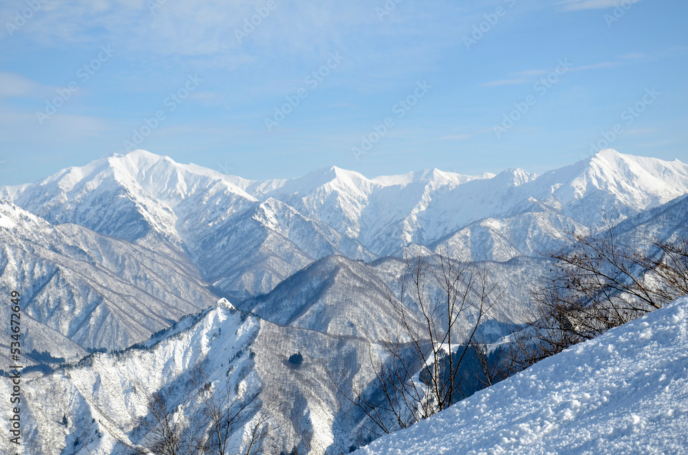Obraz premium 冬の谷川岳