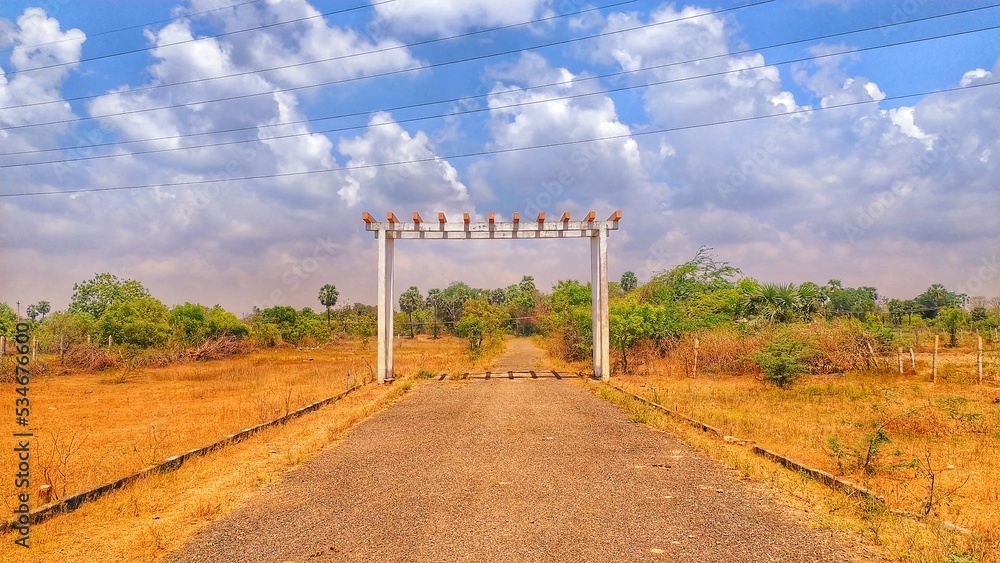 Fototapeta premium road to the sky omr chennai india