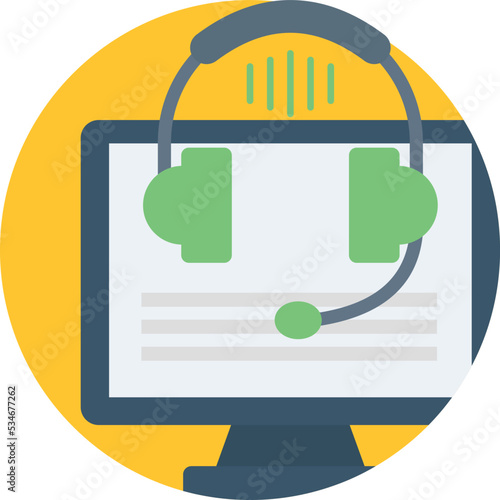Call centre Vector Icon


