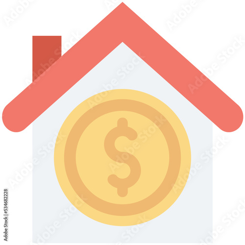 Property Value Colored Vector Icon