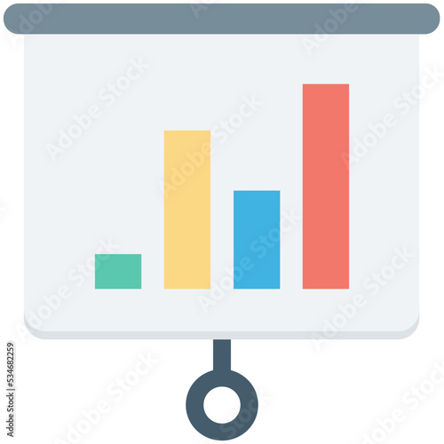 Flipchart Colored Vector Icon