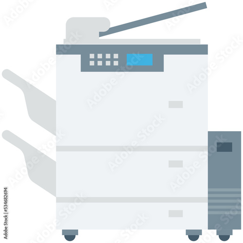 Photocopier Colored Vector Icon