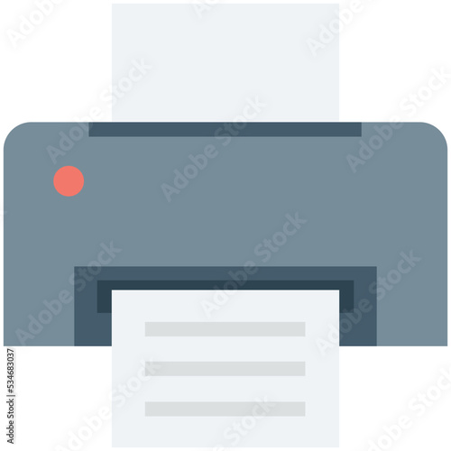 Printer Colored Vector Icon