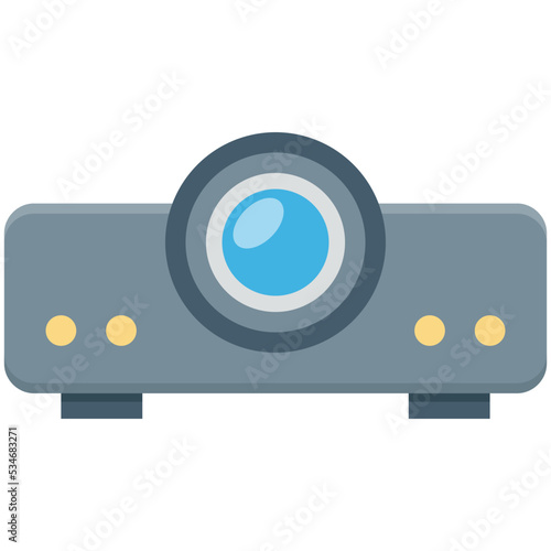 Projector Colored Vector Icon