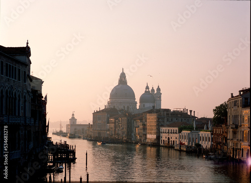 grand canal city, Venice, Academia bridge, film scan 