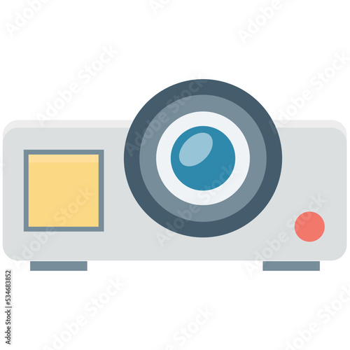Projector Colored Vector Icon