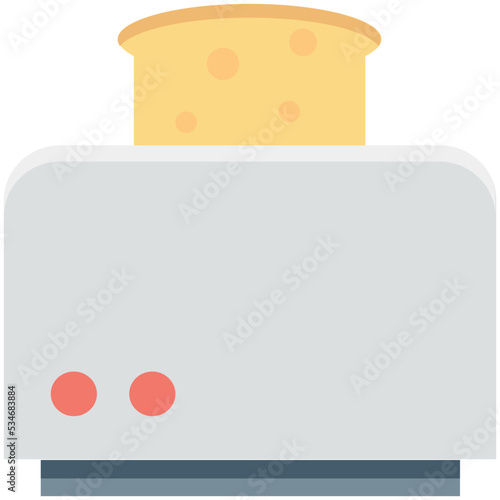 Toaster Colored Vector Icon