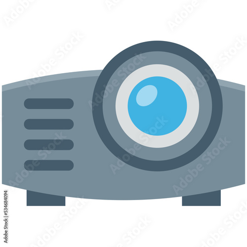 Projector Colored Vector Icon