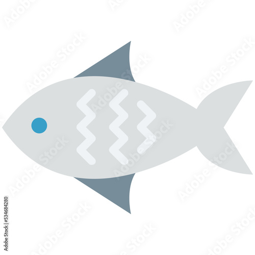 Fish Colored Vector Icon