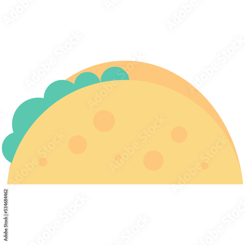 Tacos Colored Vector Icon