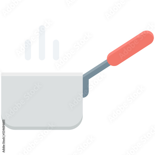 Cooking Pan Colored Vector Icon