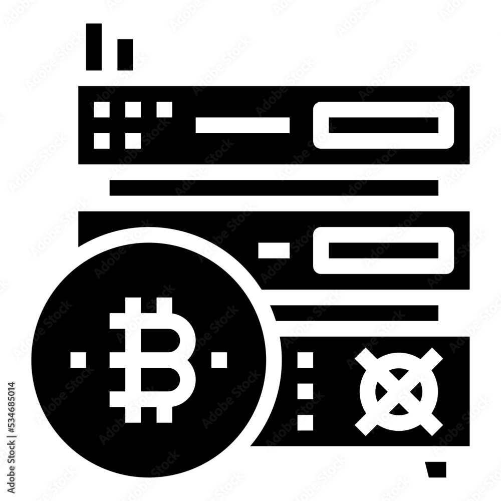 Bitcoin glyph icon Bitcoin glyph icon