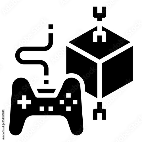 Game glyph icon