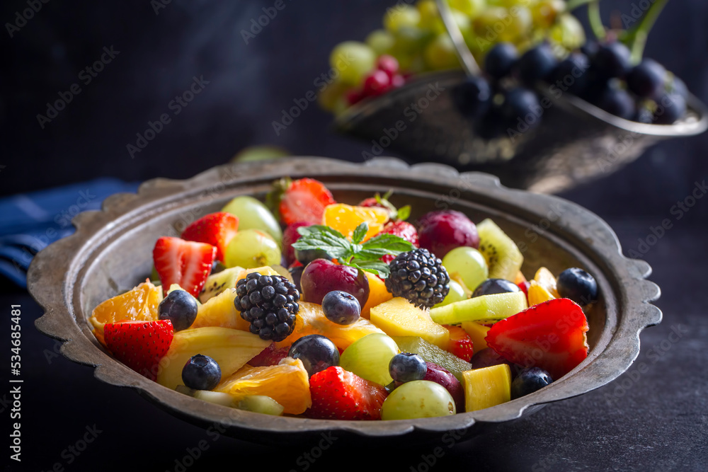 Fruit salad made from summer fruits Fruit salad made from summer fruits