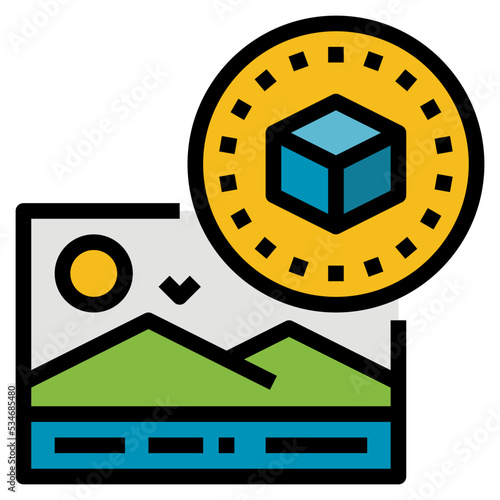 NFT Filled Outline icon