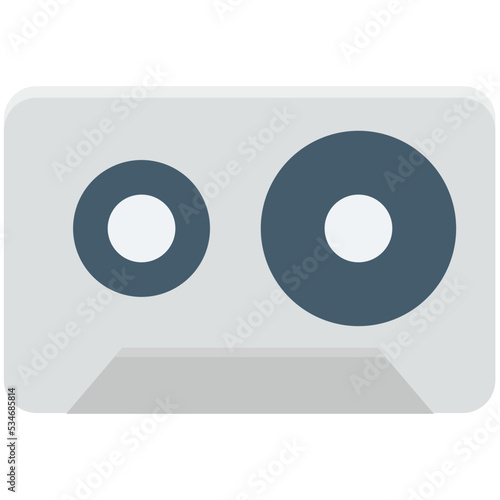 Audio Cassette Colored Vector Icon