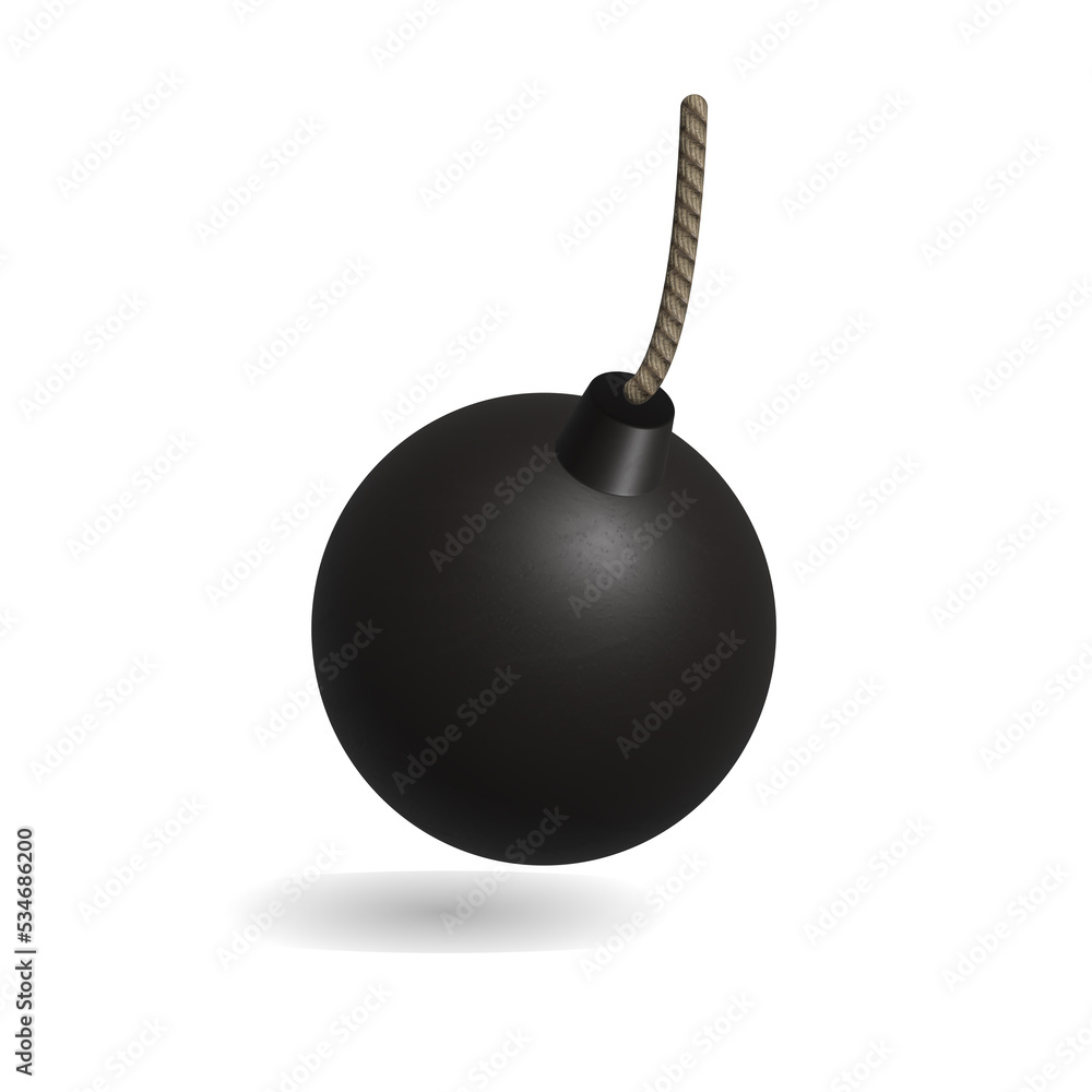 3D RealisticFlat design of time bomb icon
3D RealisticFlat design of time bomb icon