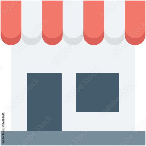 Shop Colored Vector Icon