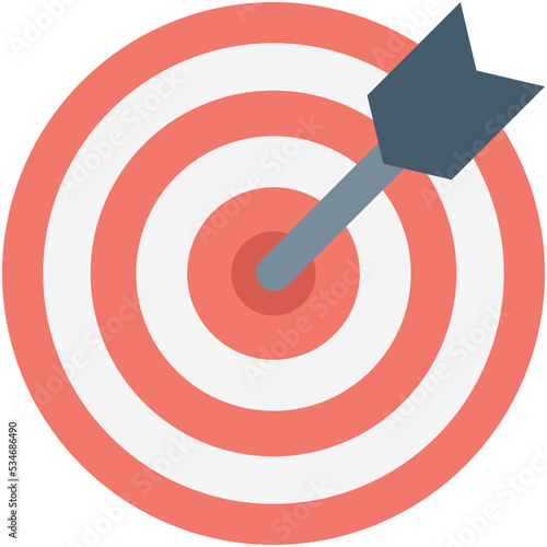 Target Colored Vector Icon