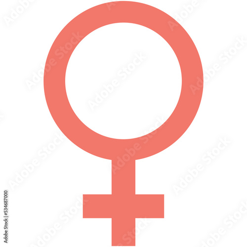 Female Gender Colored Vector Icon