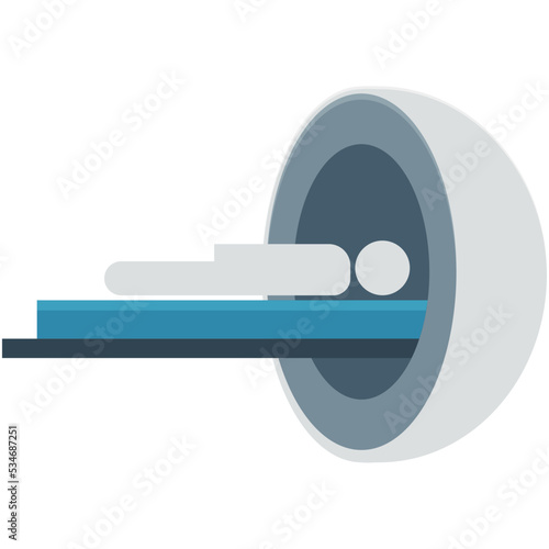 CT Scan Colored Vector Icon