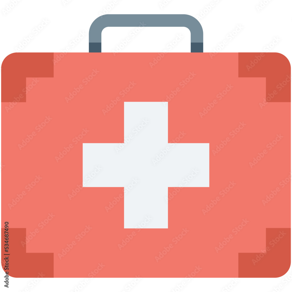 Obraz premium First Aid Colored Vector Icon