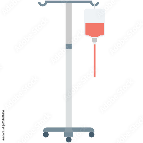 Blood Transfusion Colored Vector Icon