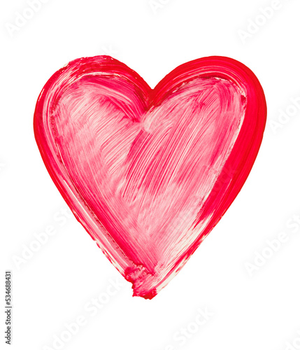 Heart - symbol of love  on transparent background