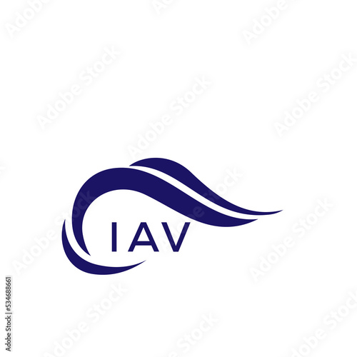 IAV letter logo. IAV blue image on white background. IAV Monogram logo design for entrepreneur and business. IAV best icon.
 photo