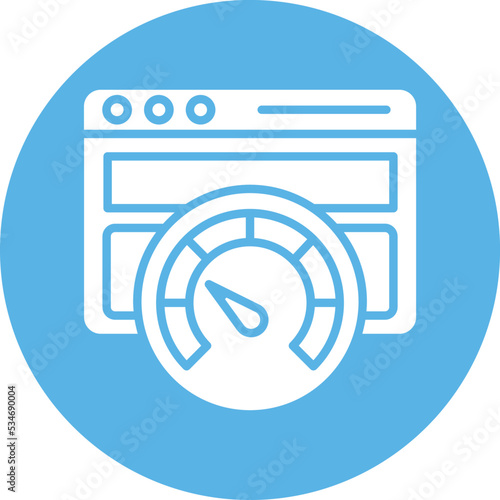 Browser speed test Vector Icon


