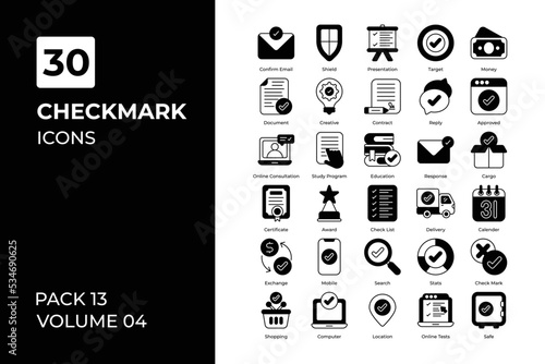check mark icons collection.