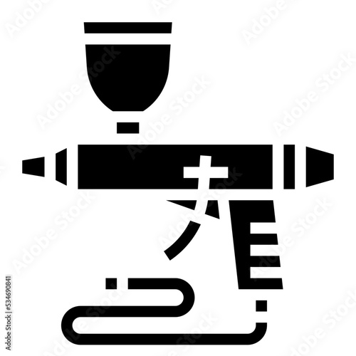 airbrush glyph icon