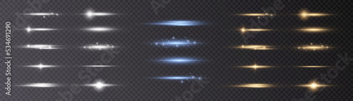 Set of bright gold stars with highlights. vector png	