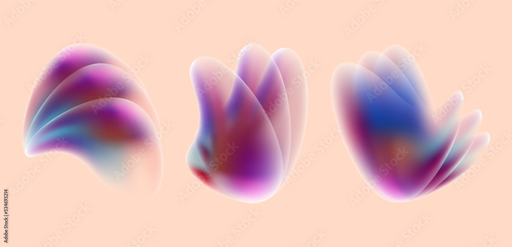 A set . Gradient Topography. Abstract topographical forms, vector A set . Gradient Topography. Abstract topographical forms, vector