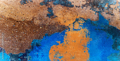 Fototapeta Naklejka Na Ścianę i Meble -  Blue grunge texture or background