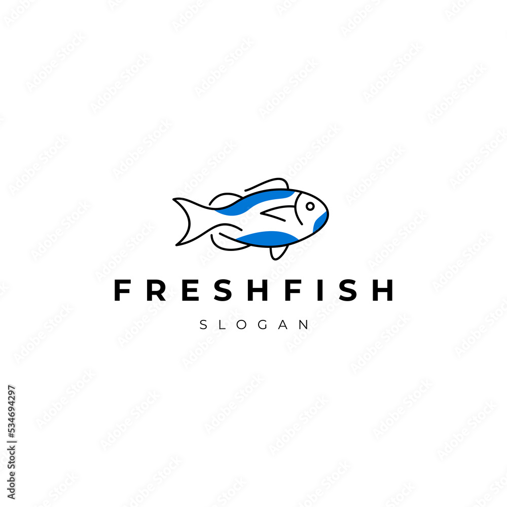 Fresh fish logo icon design Fresh fish logo icon design