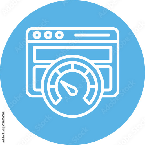 Browser speed test Vector Icon

