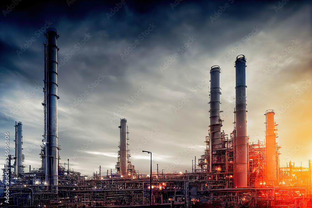 Industrie 4.0 - Schwerindustrie - Chemieindustrie - Raffinerie