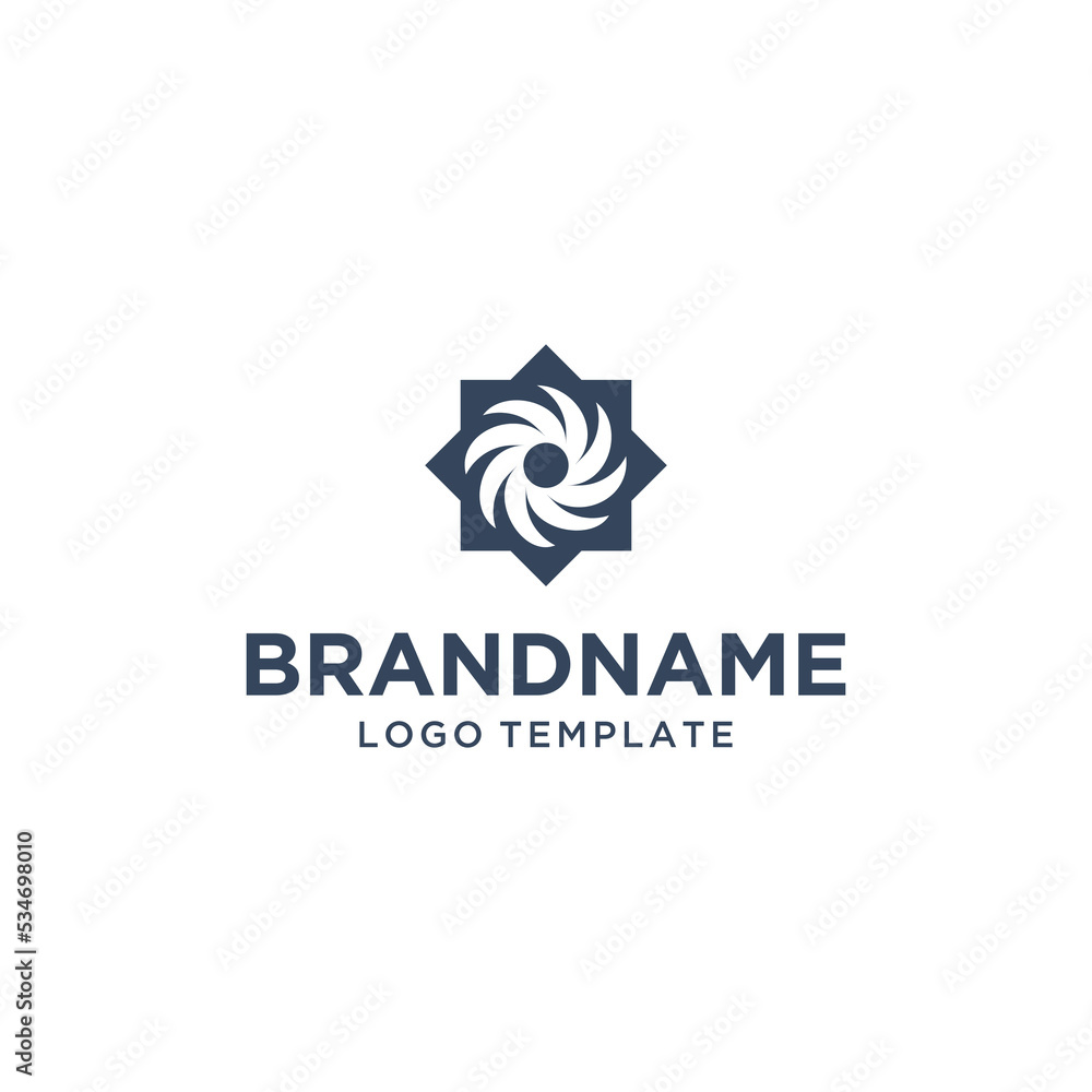 Industrial Logo Modern Vector with Blade Abstract Industrial Logo Modern Vector with Blade Abstract