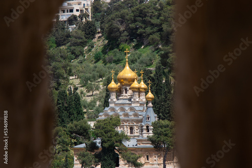 Fotografie, Obraz Mary Magdalene Convent on the Mount of Olives